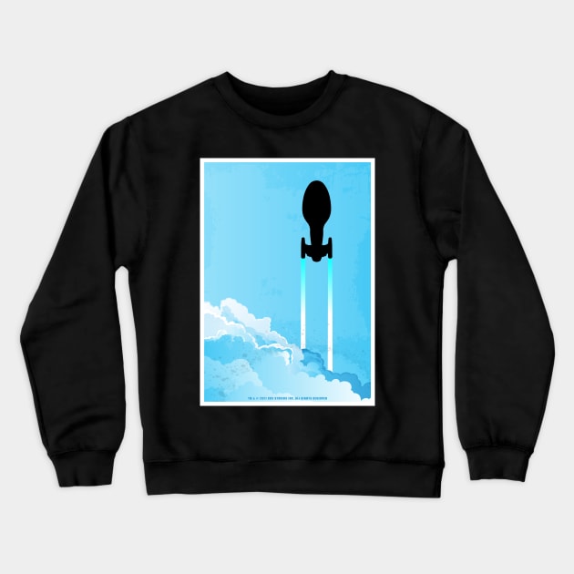 Star Trek™ Voyager - Bursting through the Clouds Crewneck Sweatshirt by 5thmonkey